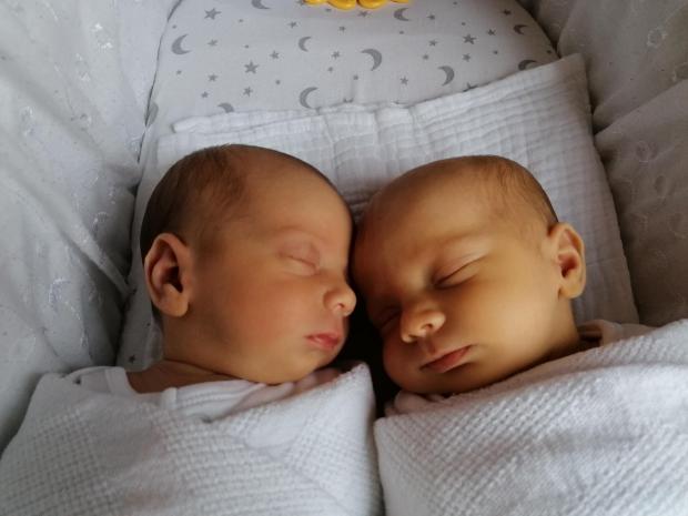 South Wales Argus: Twins Charlotte Hollie and Emily Margaret Cole arrived on November 1, 2021, at the Grange University Hospital, near Cwmbran, weighing 6lbs 8ozs (Charlotte) and 6lbs 12ozs (Emily). Their parents are Allison and Adam Cole, of Newport, and their big brother